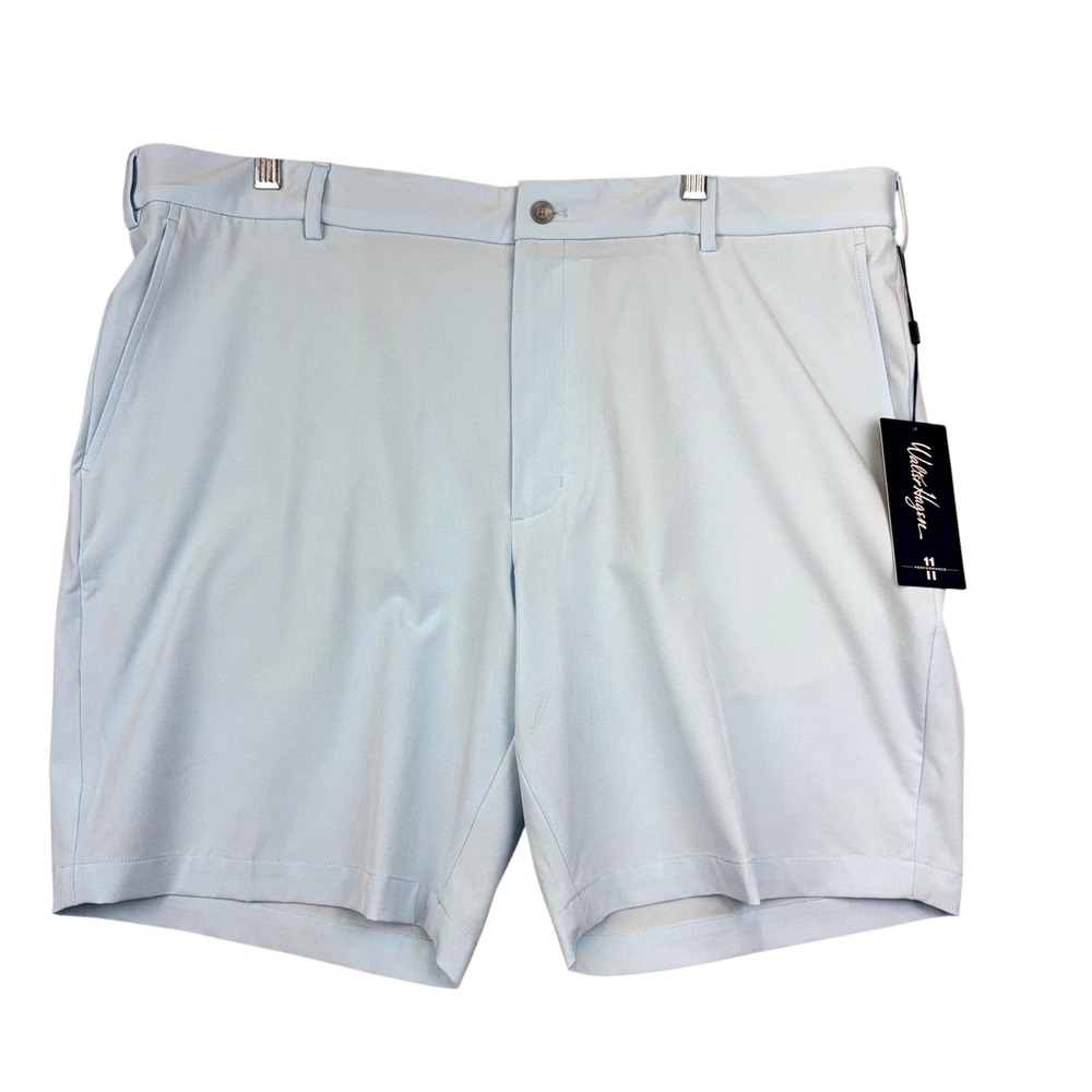 Walter Hagen Shorts Mens 40 Blue Golf 9" Inseam P11 Texture‎ Quick Dry Stretch